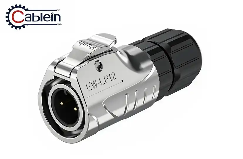 LP12 2-Pin Metal Shell Waterproof Plug